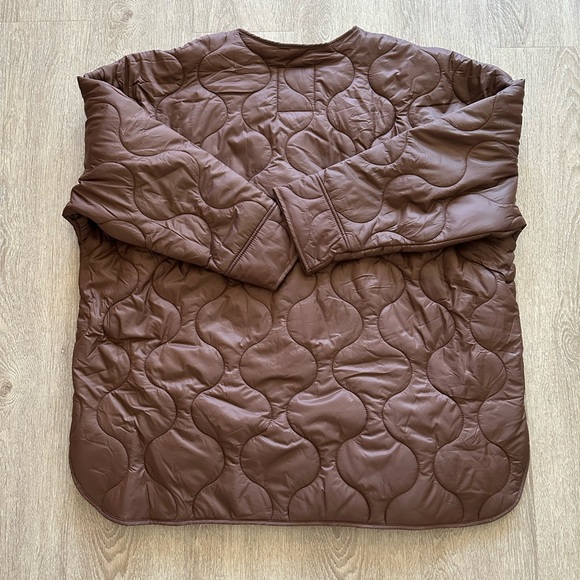 Abercrombie & Fitch Dark Brown Quilted Liner Jacket Size XL - Picture 3 of 14